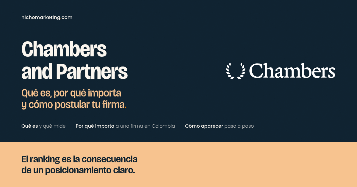 Portada del artículo «Chambers and Partners: qué es, por qué importa y cómo postular tu firma»
