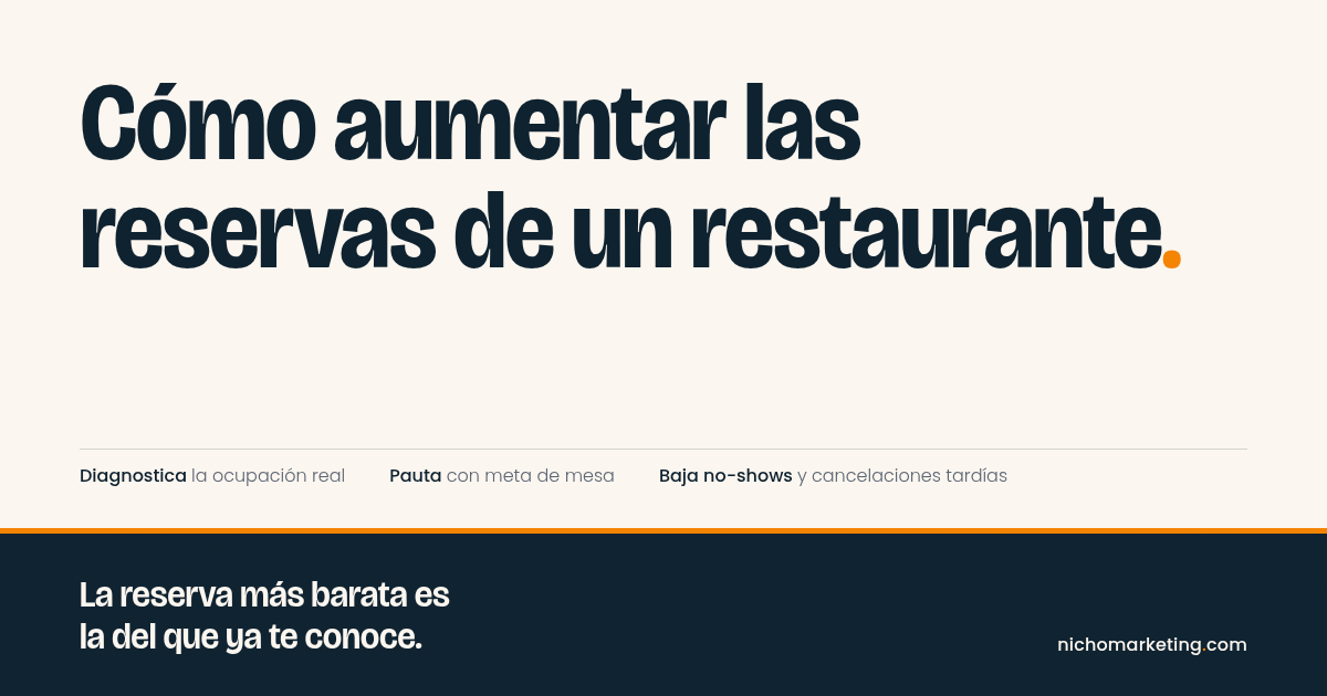 Portada del artículo «Cómo aumentar las reservas de un restaurante»