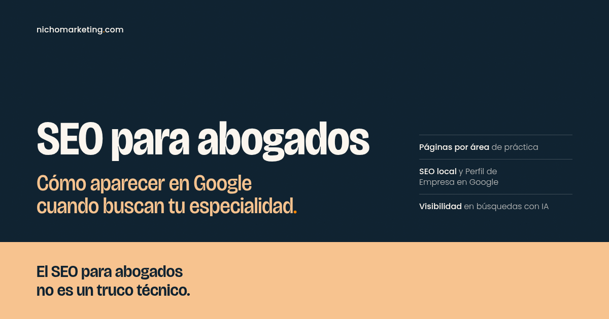 Portada del artículo «SEO para abogados: cómo aparecer en Google cuando buscan tu especialidad»
