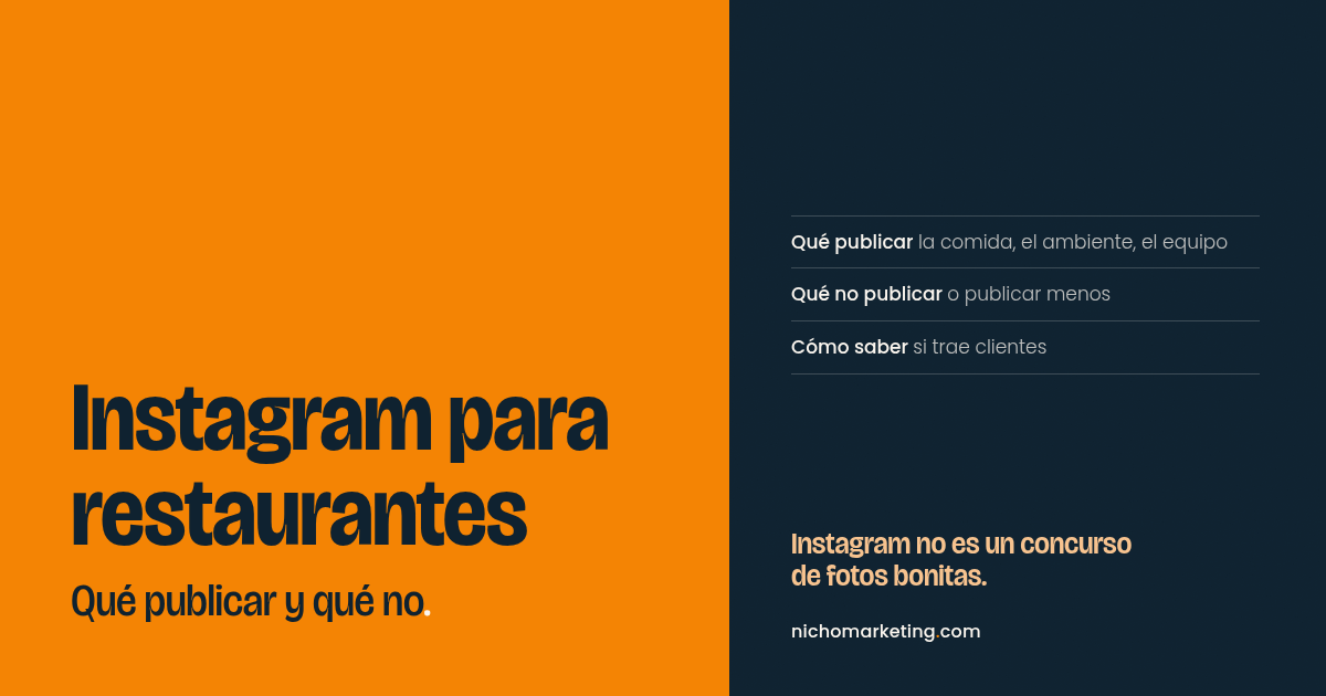 Portada del artículo Instagram para restaurantes: qué publicar y qué no