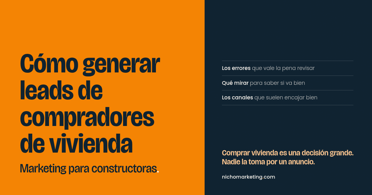 Portada del artículo Cómo generar leads de compradores de vivienda: marketing para constructoras